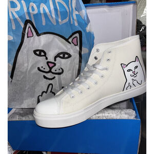 RIPNDIP Lord Nermal High Top sz 10•UV Ray Reactive-Changes Color In Sun•New/Box